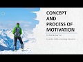 Concept and Process of Motivation