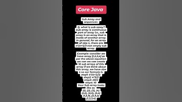 "Mastering Subarrays in Java: Understanding and Creating Subarrays with Examples!"