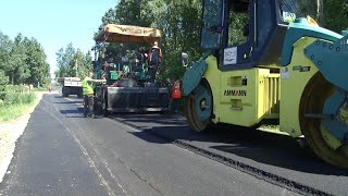 Дорожные работы в городе продолжаются - тяжелая техника работает на улице Свобода