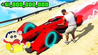 Shinchan Became Riches Persian in GTA 5 | SHINCHAN Stealing World Fastest Car in GTAV [HINDI]