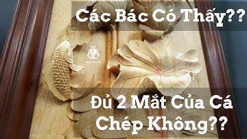 Đố Các Bác Nhìn Thấy Đầy Đủ 2 Mắt Của Cá Chép Trong Bức Tranh Hoa Sen Mới Nhất Này.