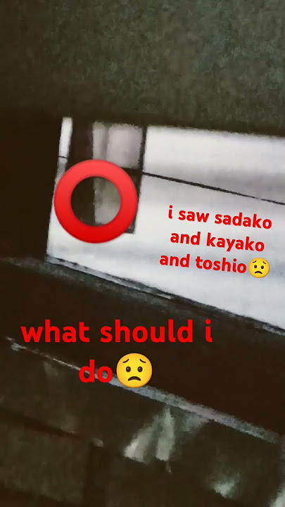 sadako and kayako and toshio in the window #scary