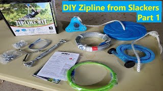 How to make a backyard Zipline from Slackers | Part 1 | Placing cable