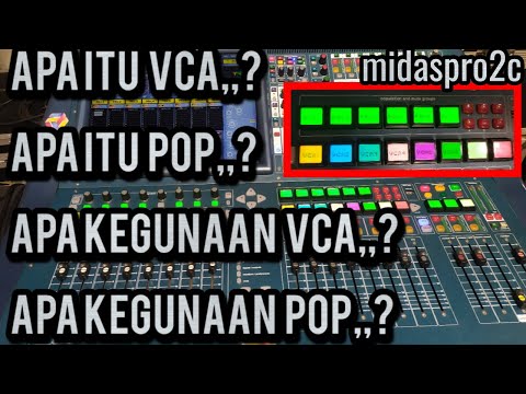 MUTE GRUOP, VCA/DCA || MIXER MIDAS PRO2C