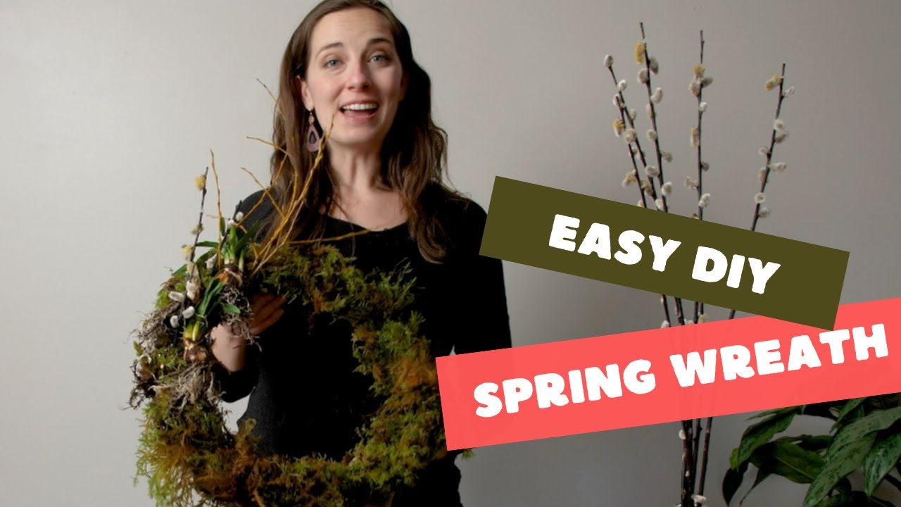 How To Make A Moss Wreath For Spring - A Blissful Nest