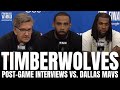 Naz Reid, Mike Conley &amp; Chris Finch React to Luka Doncic Game Winning Shot, Wolves Down 0-2 vs. Mavs