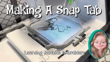 Making A Snap Tab Key Fob | Learning To Embroider