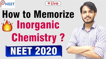 how to Memorize inorganic Chemistry ? NEET 2020 | ATP STAR | Ankit Chouksey sir