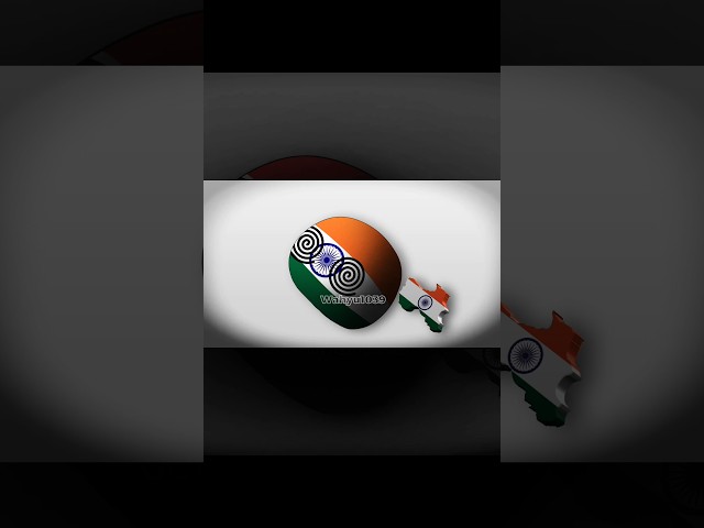 India VS Pakistan | Rei do brasil - Countryballs Animation #countryballs #edit #shorts class=