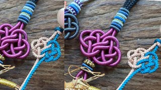 A tutorial on doublesided gold knot weaving techniques#diy #weaving #flowers
