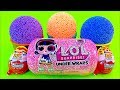 3 Color Play Foam in Ice Cream Cups | Surprise Toys LOL eye spy series, JOY Kinder Surprise Eggs