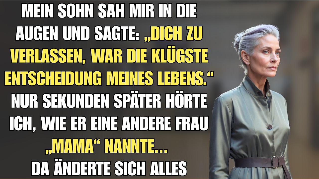 Ich stand im Flur, als mein Sohn mir in die Augen sah und sagte: „Dich zu verlassen war die klügste Entscheidung, die ich je getroffen habe.“ Keine zehn Sekunden später flötete er am Telefon:...