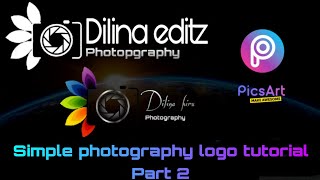How to make simple photopgraphy logo  | picsart tutorial