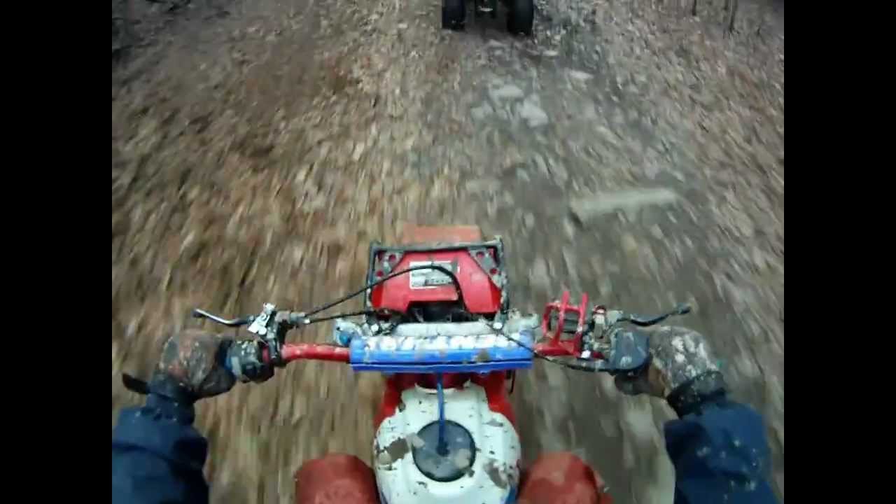 Flipped on a 1985 Honda ATC 200x