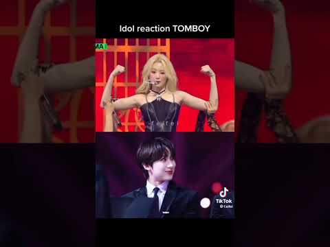 idol reaction Tomboy #kpop #gidle #gidletomboy #BTS #blackpink