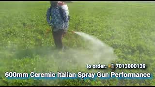 600mm Ceremic Low Volume Italian Spray Gun Performance 📲 7013000139 by Anvita Agros TESTIMONIAL 2,102 views 1 year ago 1 minute, 22 seconds