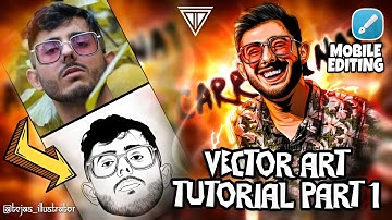 CarrMinati | Vector Art | Tutorial Part 1 ||@CarryMinati 🔥