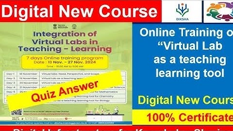 Virtual Lab as a teaching learning tool for Languages quiz answer