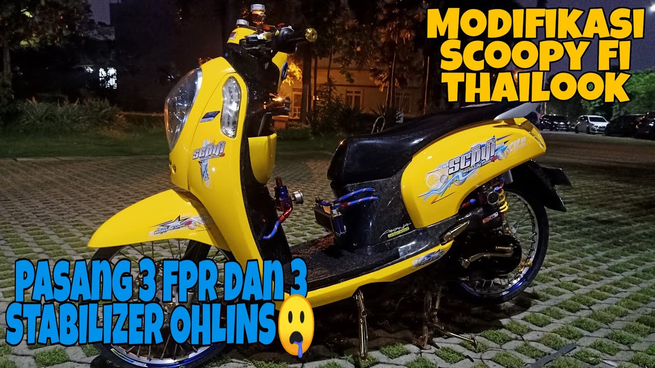 Review Modifikasi Scoopy  Fi  THAILOOK  Kontes YouTube