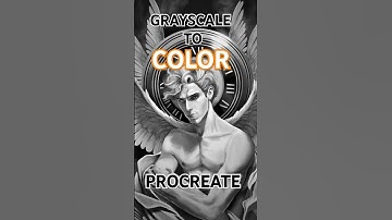 Grayscale to color on Procreate #lgbtart #digitalart #speedart #fyp #digitalartist #speedpaint #art