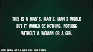 James Brown - It's A Man's Man's Man's World (Lyrics Video)