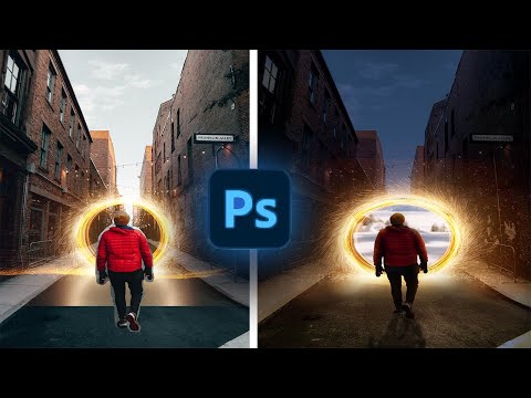 How to create a portal effect in Photoshop 2022 | FT Learning | Photoshop manipulation