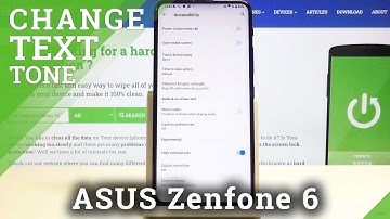 How to Activate High Contrast Text in ASUS Zenfone 6
