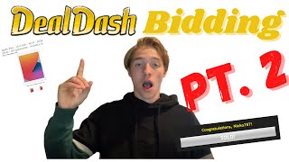 Live Bidding On DealDash Pt.2 | I WON WHAT?!?!?! screenshot 4