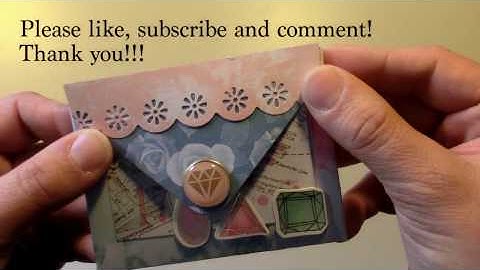 Tutorial Process Video: Mini Envelope Flipbook / Maggie Holmes / Chasing Dreams /Snailmailideas