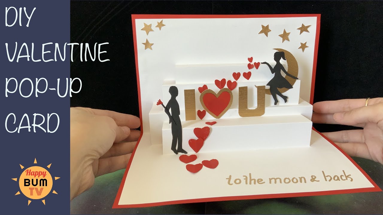 I LOVE YOU TO THE MOON AND BACK DIY POP-UP CARD WITH FREE TEMPLATE Throughout I Love You Pop Up Card Template