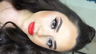 Simple and Easy Spring Makeup | Pop of Orange !