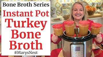 Instant Pot Turkey Bone Broth that Gels Every Time