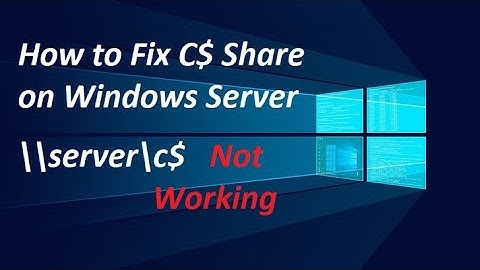 How to Fix C$ share in a network ? | UNC Path Not Working | \\MachineName\C$ | Windows Server