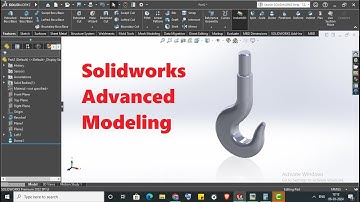 Solidworks Advanced Modeling Hook Exercise 10 #solidworks