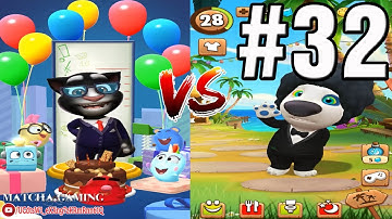 MY TALKING TOM 2 VS MY TALKING HANK | Gameplay Walkthrough: Part 32 (iOS, Android) (Outfit 7)