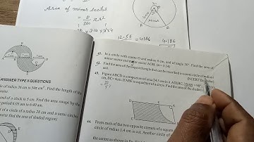 Area related to circles class 10 ex. 12 support material 2020 part 13 NCERT. Hindi/English.