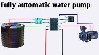 Ne555 automatic water pump control circuit