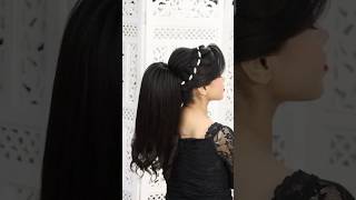 Beautiful pop out unicorn ponytail hairstyle/ how to make high pop out ponytail hairstyle /