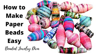 How to Make Paper Beads Easy!  BeginnerFriendly Paper Beads Tutorial