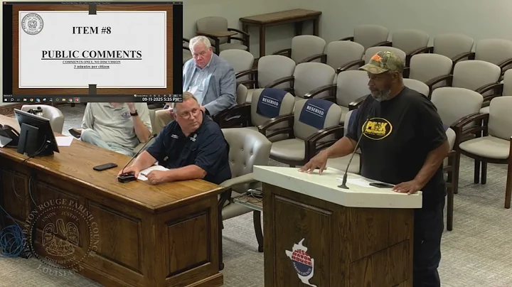 WEST BATON ROUGE PARISH Parish Council Thursday, Sept 11, 2025