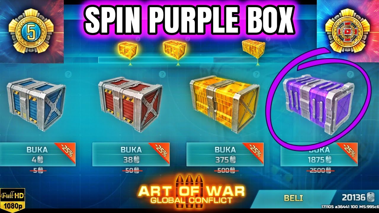 ART OF WAR 3 💜 SPIN PURPLE BOX 💜 YouTube