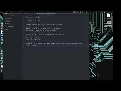 Coding Project: Making a Schedule Outline - YouTube