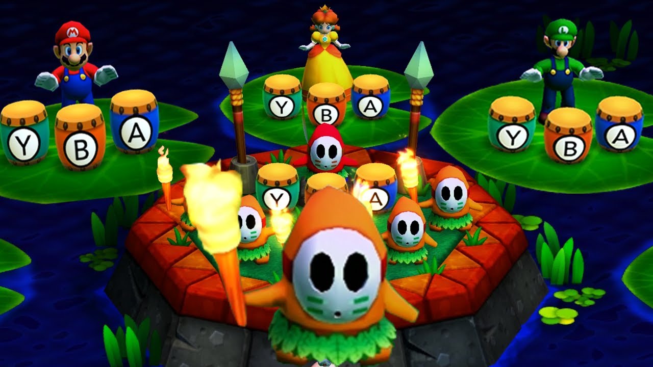 Mario Party The Top 100 Minigames - Mario vs Luigi vs Rosalina vs Wario