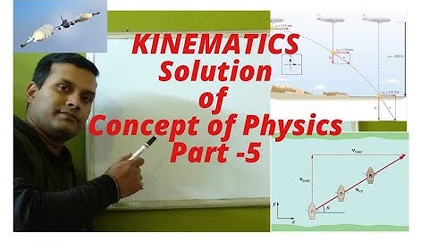 Kinematics solution of Concept of Physics H.C.Verma part 5.#physics #numerical #hcverma #science