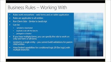Microsoft Dynamics CRM User Group Meeting: Business Rules Review with Turnkey Technologie