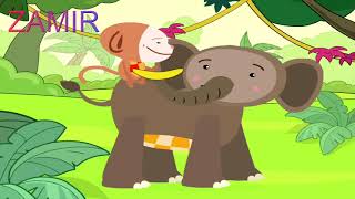 קומפי בייבי - אוליבר הקוף פוגש פיל ואוכל בננה  - COMFY BABY OLIVER THE MONKEY MEETS AN ELEPHANT HEB