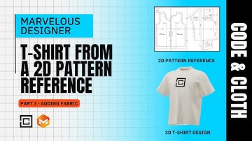 Code & Cloth | T-Shirt from a 2D Pattern Reference (Part 3)