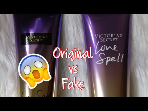 Original vs Fake Victoria's Secret Lotion