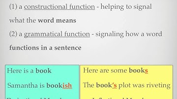 Introduction to Morphology