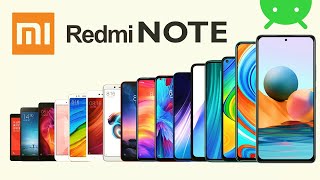 Evolution of Redmi Note from 2013 to 2021